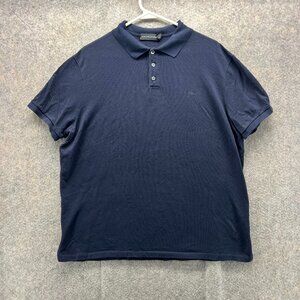 Ralph Lauren Polo Shirt Mens XL Blue Navy Preppy Black Label Rugby Pony Vintage